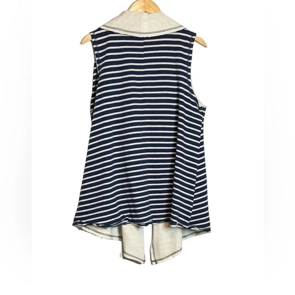 Matilda Jane | Once Upon A Time Full Moon Vest Reversible Sold Striped - Picture 7 of 9